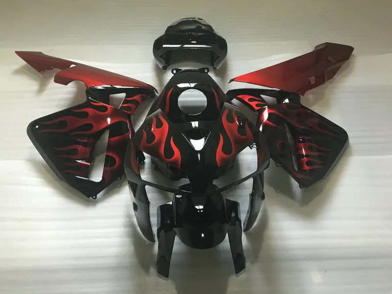 Комплект обтекателей для мотоцикла HONDA CBR600RR F5 05 06 CBR 600RR 600 RR 2005 2006 ABS Красный Пламя