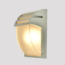 Водонепроницаемый наружный светодиодный настенная Люстра для особняка сада прохода коридора света стеклянная настенная лампа Открытый