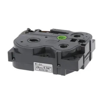 

Black on White Label Tape Ruban Compatible for Brother Tape tz251 tze251 24mm