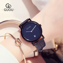 GUOU Luxury Brand Quartz Watch Genuine Leather Women Watches Casual Ladies Watches Women Clock Montre Femme Relogio feminino GUOU Luxury Brand Quartz Watch Genuine Leather Women Watches Casual Ladies Watches Women Clock Montre Femme Relogio feminino