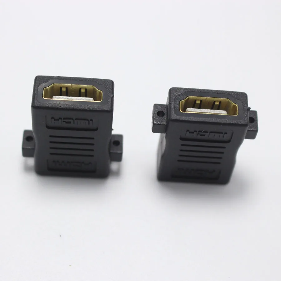 EClyxun 1 шт. HDMI Женский к женскому разъему удлинитель шнур разъем с винтовым