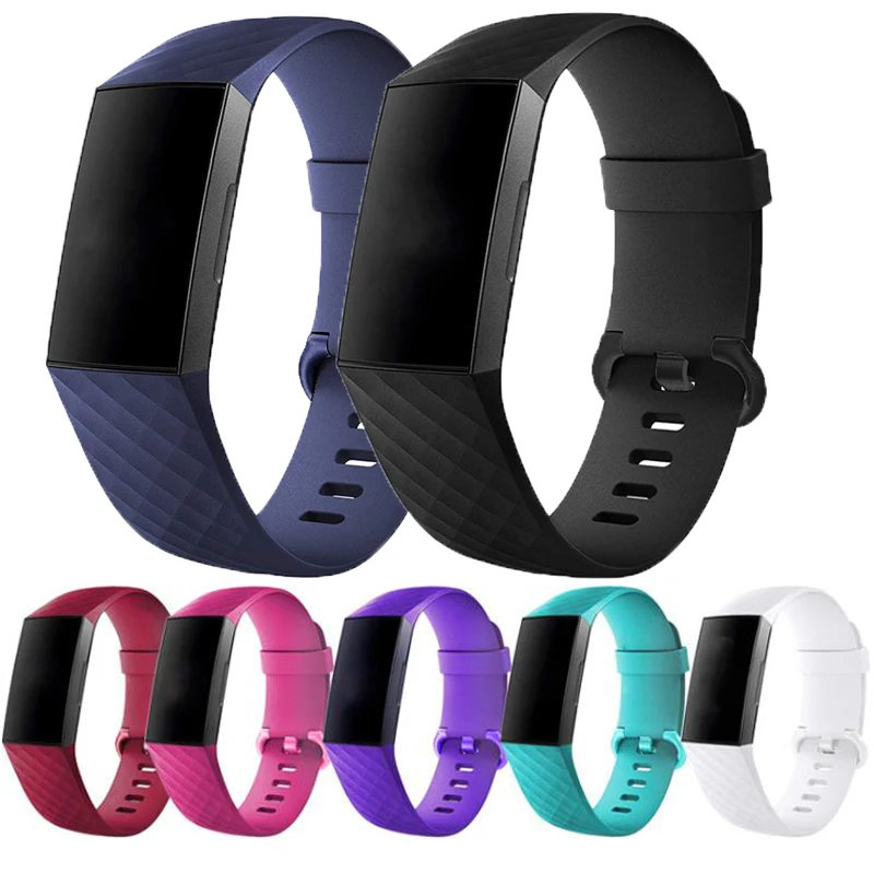 Ремешок S/L для Fitbit Charge 3 сменный силиконовый браслет мужчин и женщин аксессуары