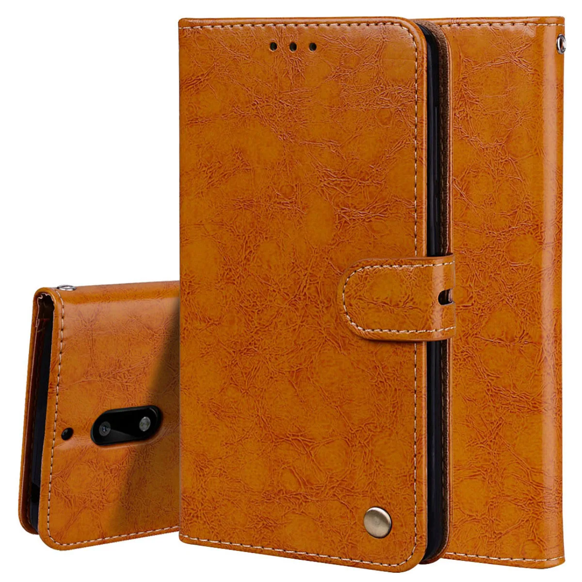 

Leather Case for Fundas Nokia 6 2017 Nokia6 Soft Silicone Back Cover for Nokia 6 TA-1021 Protective Flip Wallet Book Case