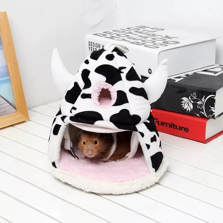 

cow shape Small Pet Animal Guinea Pig Hamster Bed House Nest Winter Warm Squirrel Hedgehog Rabbit Chinchilla Rat Bed House Nest