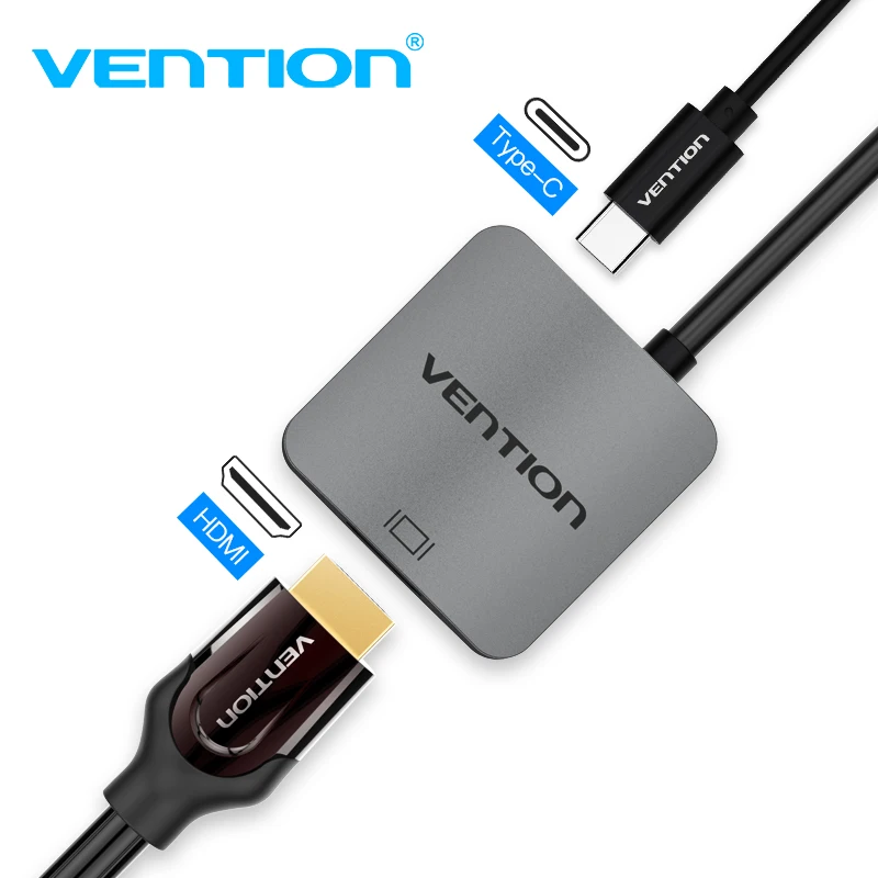 Vention USB C HDMI 4K USB 3,1 type C-HDMI Famale адаптер для MacBook Chromebook Pixel huawei mate 10 usb type-c HDMI адаптер