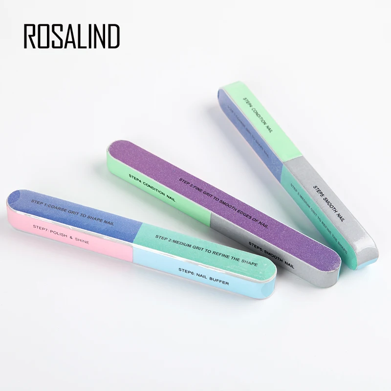 ROSALIND 1 шт. Многофункциональный буфер для ногтей маникюрный инструмент пилка для удаления ногтей шлифовальная полировка аксессуары буфер