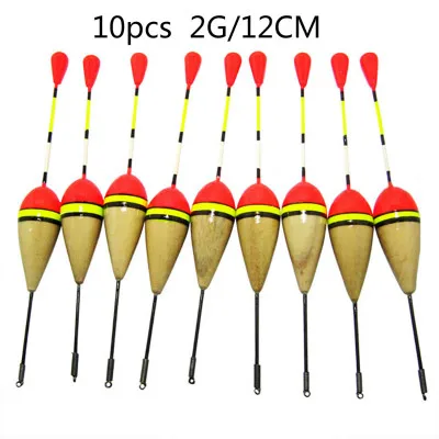 Набор поплавков для рыбалки буй поплавок 1 г 2 г 3 г Антенна пробкового дерева Flotteur Peche поток поплавок, рыболовные снасти Pesca hengelsport dobbers - Цвет: 10pcs 2g