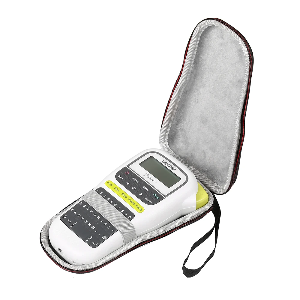 Casing Penutup Keras EVA Terbaru untuk Brother P-touch PTH110 & PT-H100 Pembuat Label Portabel Mudah-Tas Penyimpanan Pembawa Perjalanan
