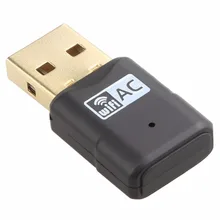 11AC 600 M двухдиапазонный USB WiFi адаптер для ноутбука и настольного компьютера, 5 ГГц 433 Мбит/с и 2,4 ГГц 150 Мбит/с, Поддержка Windows, Mac OS, Linux