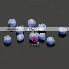 DHL или EMS Mix Цвет 3D Керамика цветок 2000 шт. 3D Полимерная глина цветок для Дизайн ногтей украшения