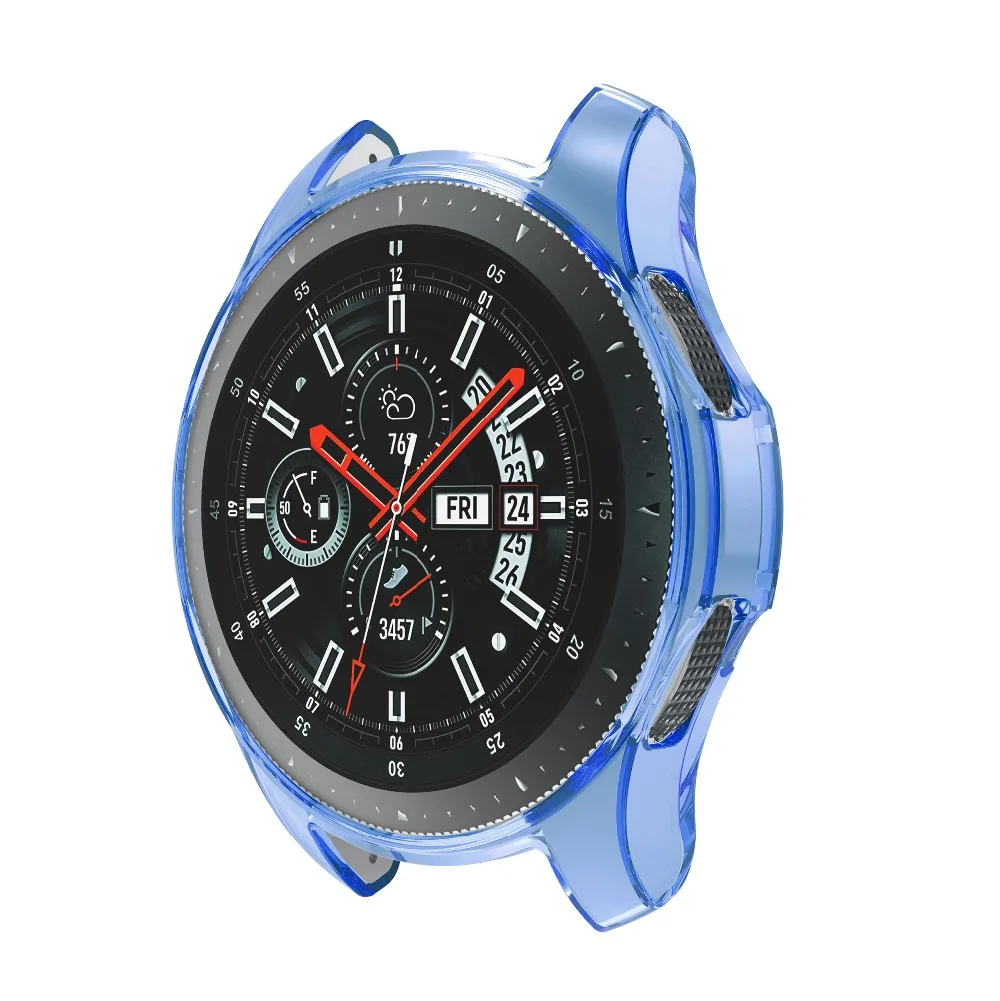 

Silicone Protective Protector Case Cover Shell For Samsung Galaxy Watch 46MM R800 Smart Watch Band Cover