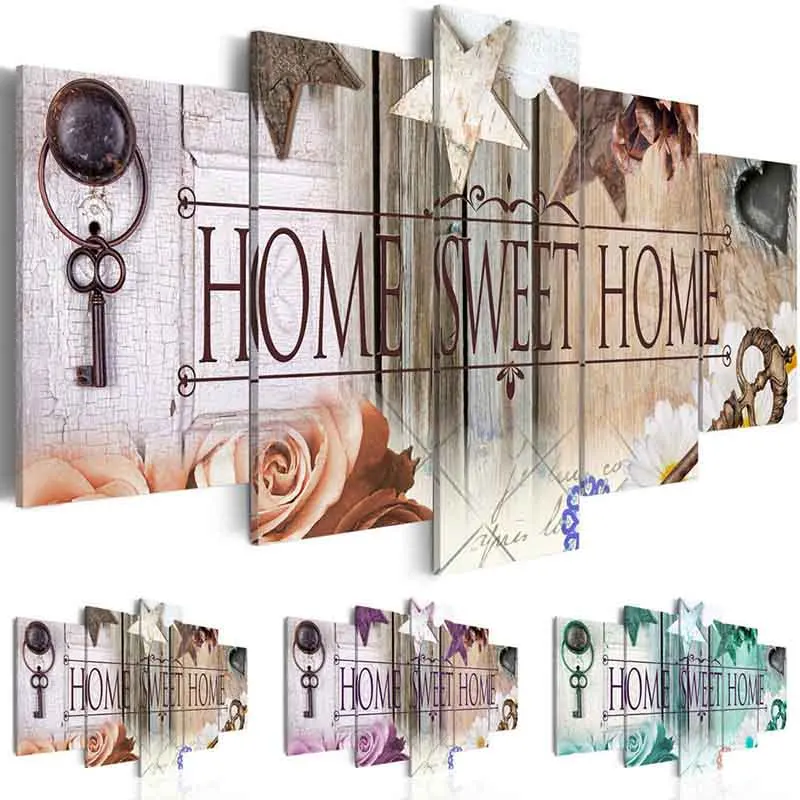 

5d diy Diamond embroidery Home Sweet Home diamond painting Cross Stitch full drill Rhinestone mosaic home decoration KBL