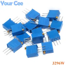 15values*1pc 3296 Potentiometers Kit 3296W MultiTurn Trimmer Adjustable Precision Potentiometer 3296W Variable Resistors