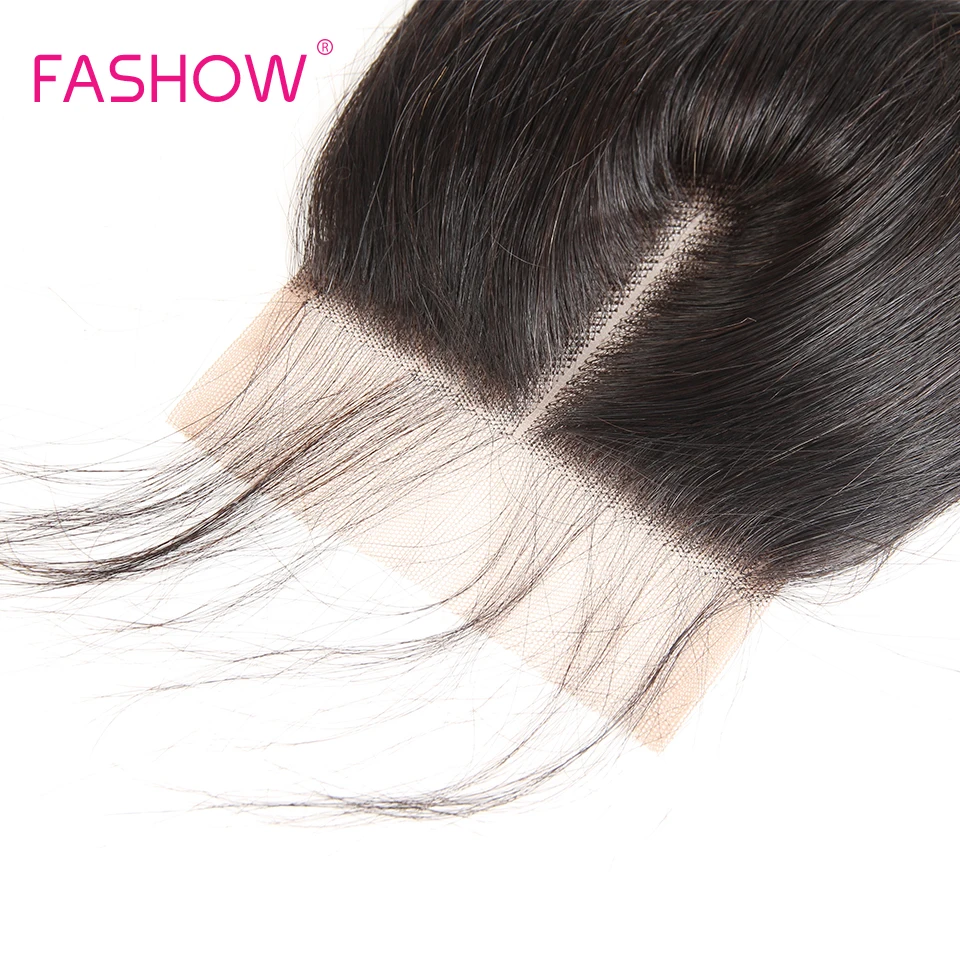 Индийские человеческие волосы 3 пряди с закрытием объемные волнистые человеческие волосы пряди с детскими волосами на шнуровке Fashow волосы remy