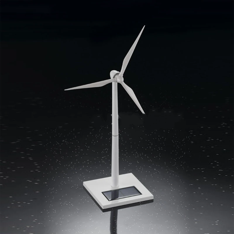 New Solar Windmill Toys Plastic Assembled Model 3D Puzzle Assembling