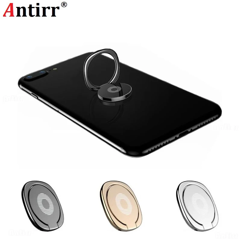 Universal Luxury 360 Degree Metal Finger Ring Holder Smartphone Mobile Phone Finger Stand Holder For iPhone 8 7 6 Samsung Tablet