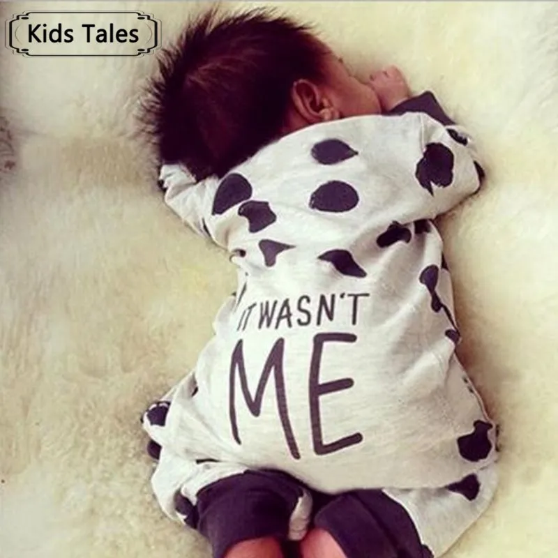 

2017 Hot selling Fashion Baby Boy Girl Clothes Newborn Toddler Long-sleeved Dot jumpsuit Infant Clothing set Outfits SR139