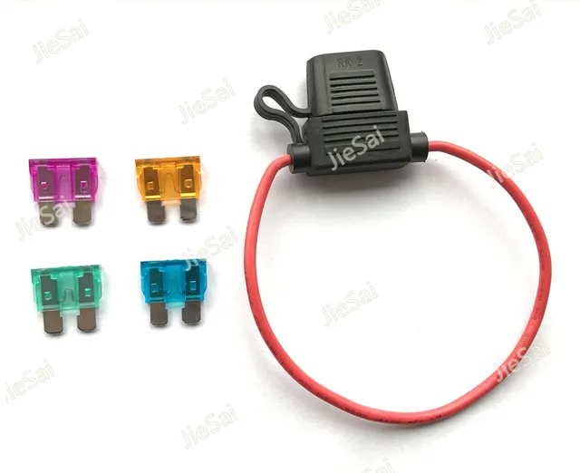 Automotive Fuse Holder Thick Wire 14 AWG Medium Car Fuse Holder Water
