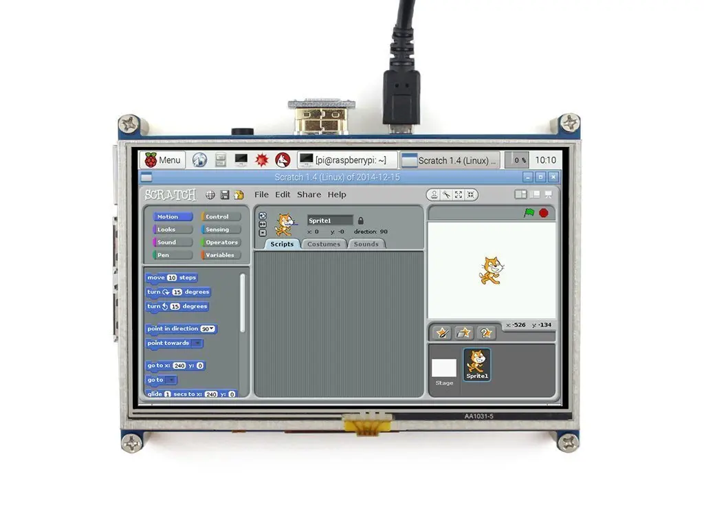 Raspberry Pi ЖК-дисплей модуль 5 дюймов 800*480 TFT резистивная сенсорная панель HDMI интерфейс для любой модели Rapsberry-pi 3