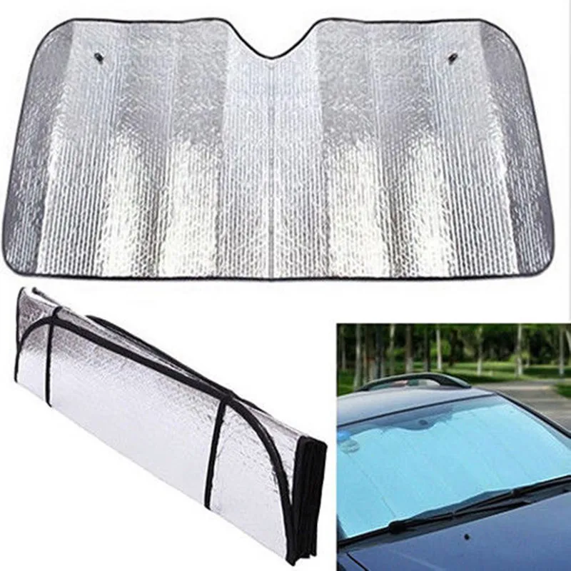 

1Pc Foldable Universal Car Windshield Front Visor Heat Cover Front Rear Block Window Screen Sun Shade Reflective Sunshade