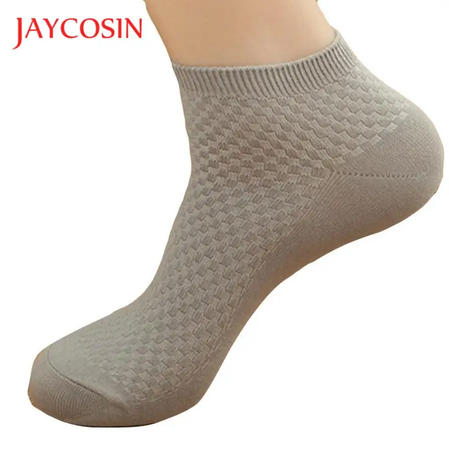 

JAYCOSIN socks fashion Unisex style Comfortable Popular Men Bamboo Fiber Casual Business Anti-Bacterial Socks Solid PMAR12