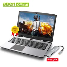 Ноутбук BBEN G16 i7 7700HQ, 15,6 дюймов, игровой ноутбук, быстрая работа, 32 ГБ+ 512 ГБ SSD+ 2 ТБ HDD, 1920x1080 FHD, wifi, ips экран