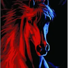 Diy живопись Лошадь цифровой номер декоративные настенные картины гостиная животного холст для живописи бескаркасные 40X50 см AOP046
