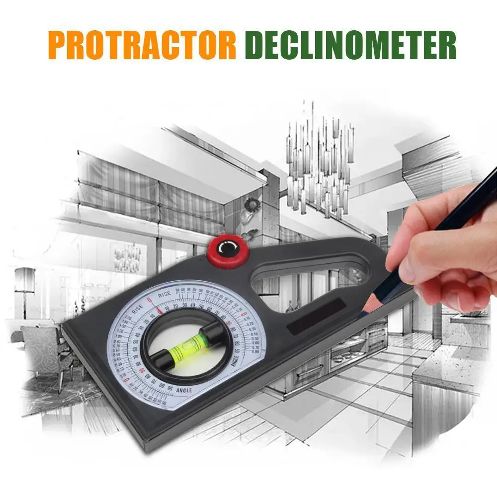 

Bevel Protractor Declinometer Slope Measuring Instrument Horizontal Vertical Angle Ruler Construction tools Protractor