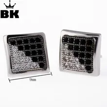 Для мужчин s серьги в стиле хип-хоп Iced Out квадратная серьга bingbing Для мужчин колошения Для мужчин ювелирные изделия
