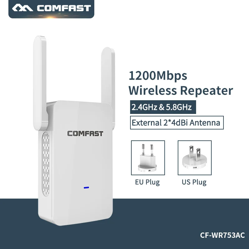 Comfast CF WR753AC беспроводной N Wifi ретранслятор wifi удлинитель сигнала 2 4G 300 Мбит/с + 5G 867