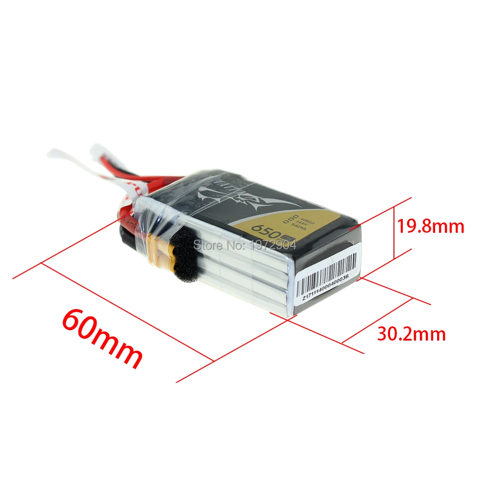 Литий полимерный аккумулятор TATTU 4S 650 мА/ч 75C 14 8 V XT30 XT30U F насилия литий Бэтти для