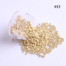 1000 шт./лот 2,9x1,6x2,0 мм блонд Цвет Медь силиконовые нано кольца для волос нано-наращивание волос 7 цветов