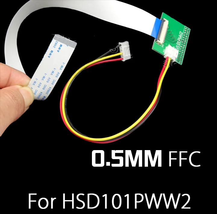

HSD101PWW2 LVDS Adapter Plate 0.5mm 30 Pin FFC FPC LVDS Conversion board 0.5 Pitch 30P FFC LVDS Connector HSD101PWW2 FFC LVDS