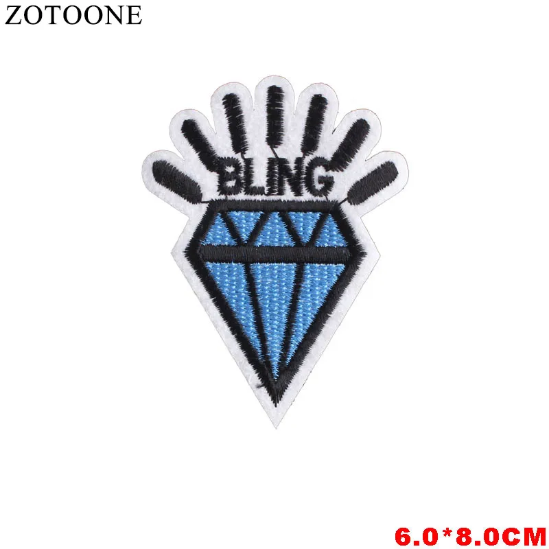 ZOTOONE мультфильм много стилей вышитые утюгом патчи для одежды розы буквы наклейки