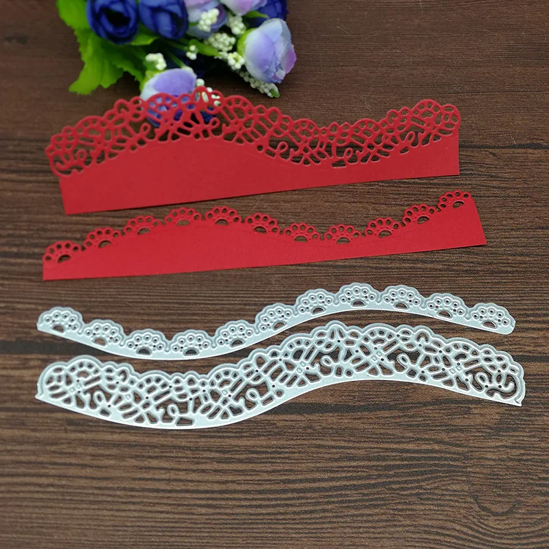 

Floral Borderlines Metal Cutting Dies Stencils for DIY Scrapbooking/photo album Decorative Embossing DIY Paper Cards