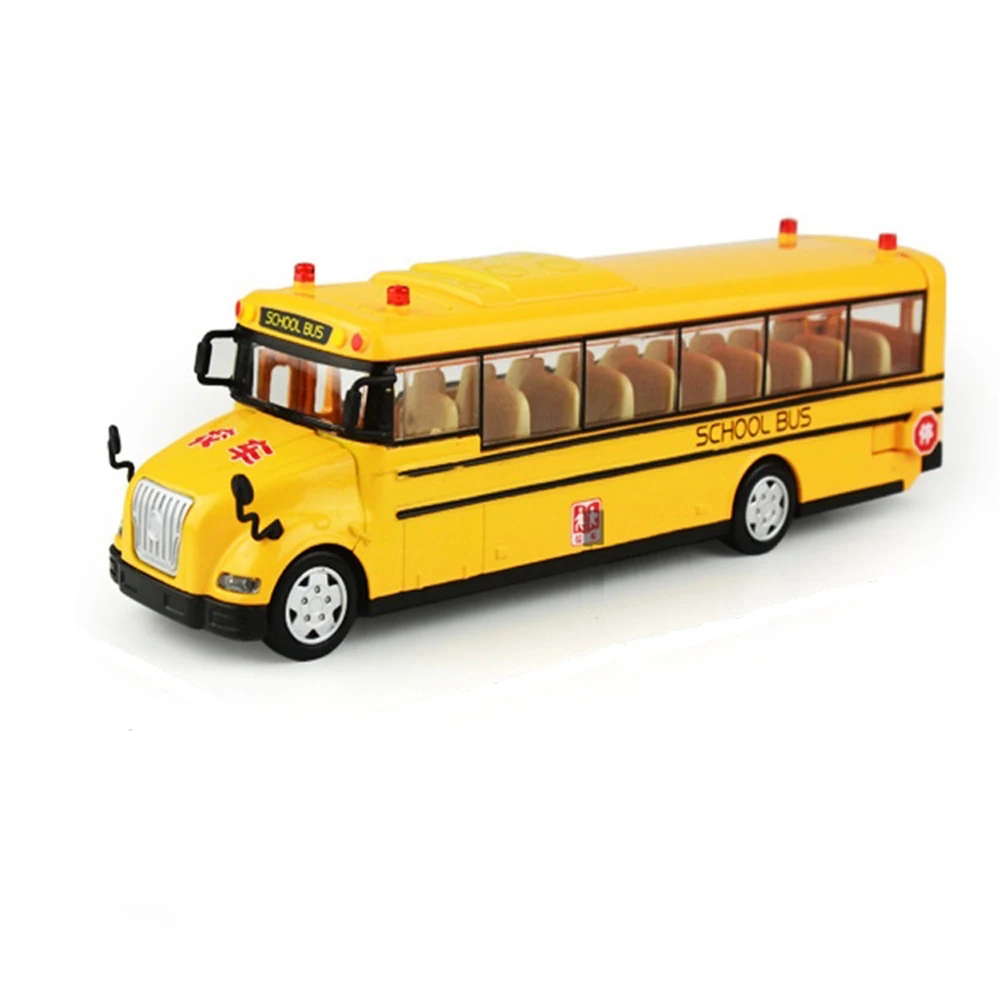 Школьный автобус модели, масштаб 1:32 отступить модель автомобиля, дети Diecast игрушки детские рождественские подарки