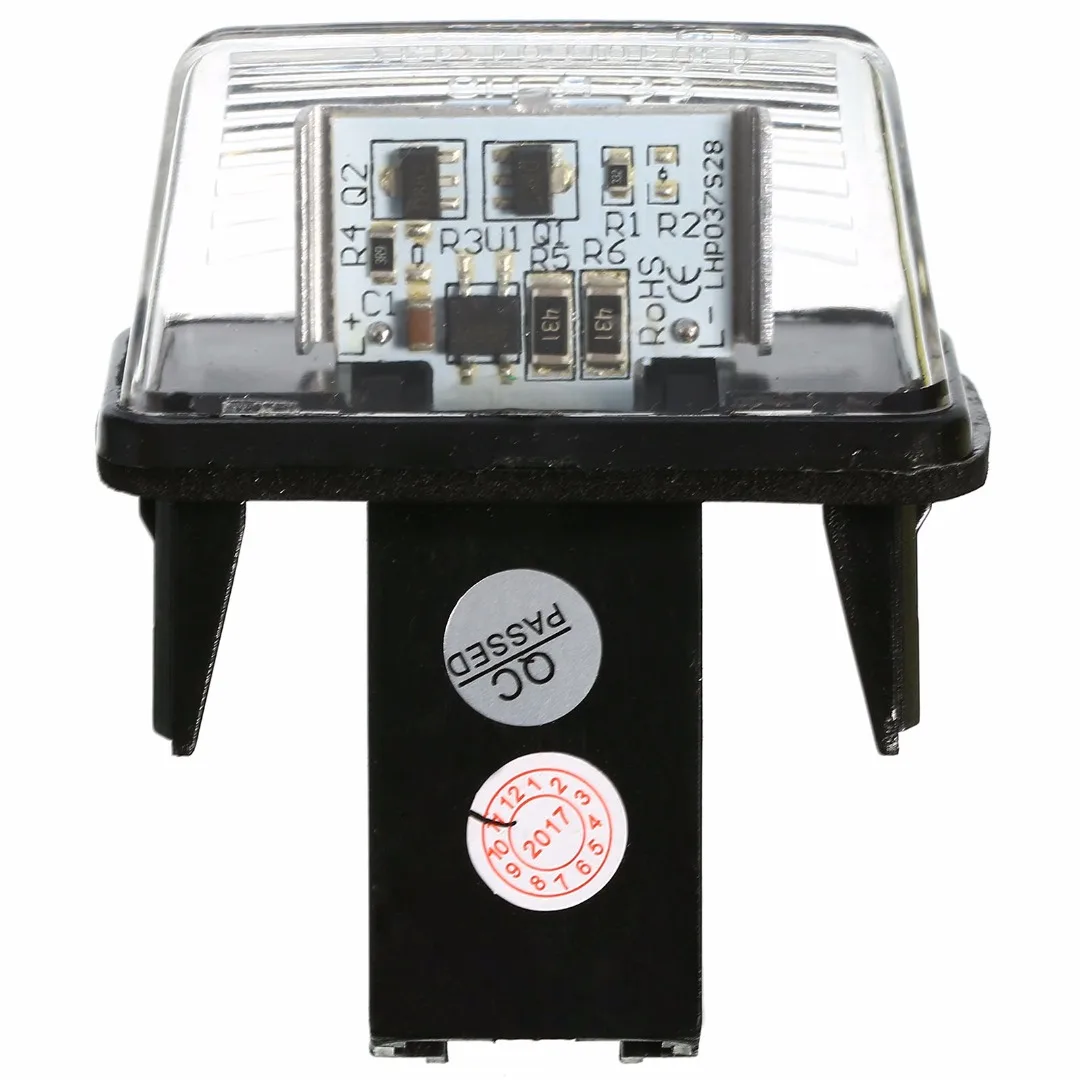 1pc Plastic 18 LED License Plate Light for Peugeot 206/207/307/308 Citroen C3/C4/C5/C6 Peugeot 206/207/307/308 Car-styling