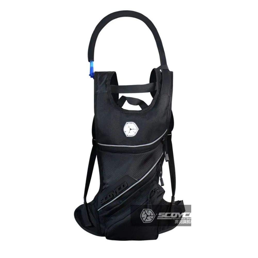 Motorcycle Backpack Bag Reflective Helmet Bag With Water Bag