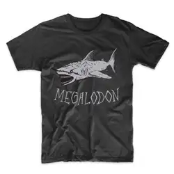 Megalodon древняя футболка с акулой, летняя хлопковая футболка с короткими рукавами, модный дизайн, бесплатная доставка