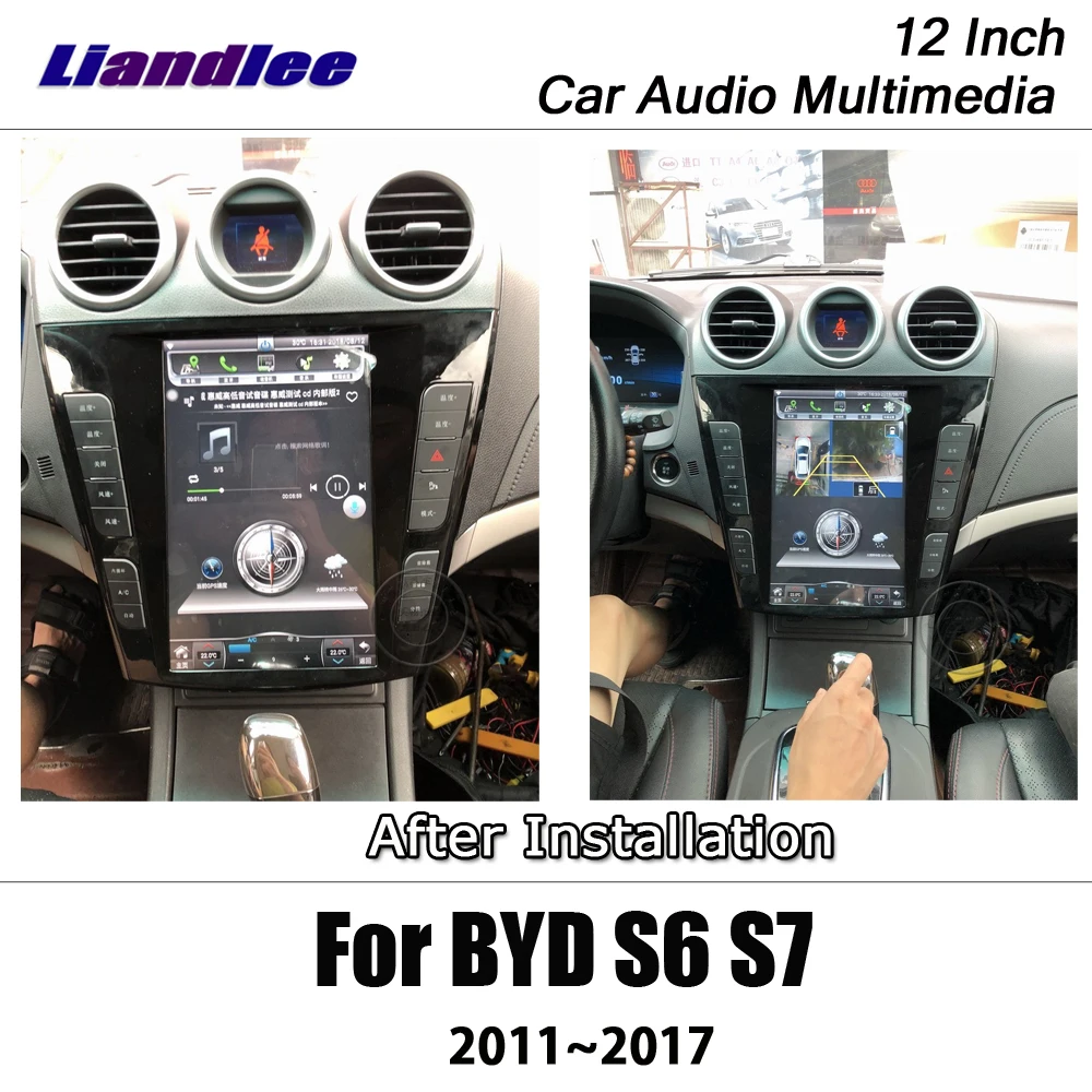 Liandlee 12 дюймов Android для BYD S6 S7 2011~ стерео радио Видео Wi-Fi Carplay карта gps Navi навигации мультимедиа