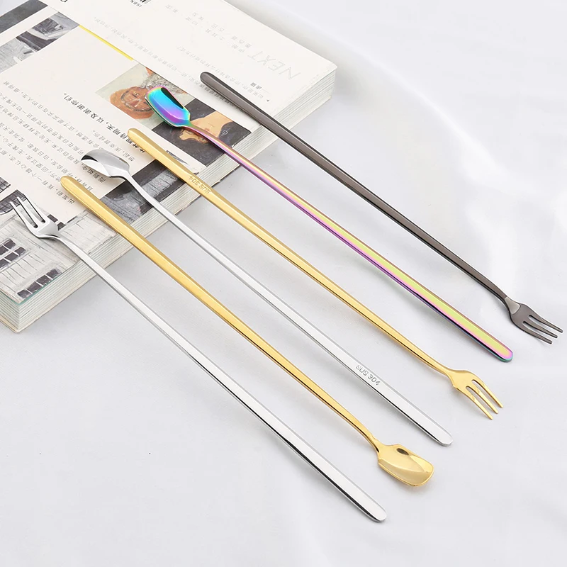 Long Handle Coffee Dessert Cocktail Stirring Scoops 7