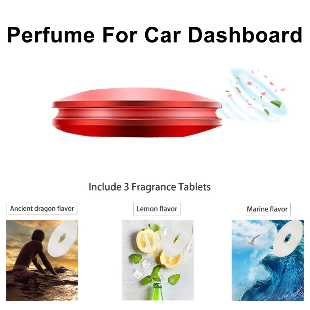 

Car Air Freshener metal car dashboard Aromatherapy solid perfume without Alcohol for universal car styling Interior accessories