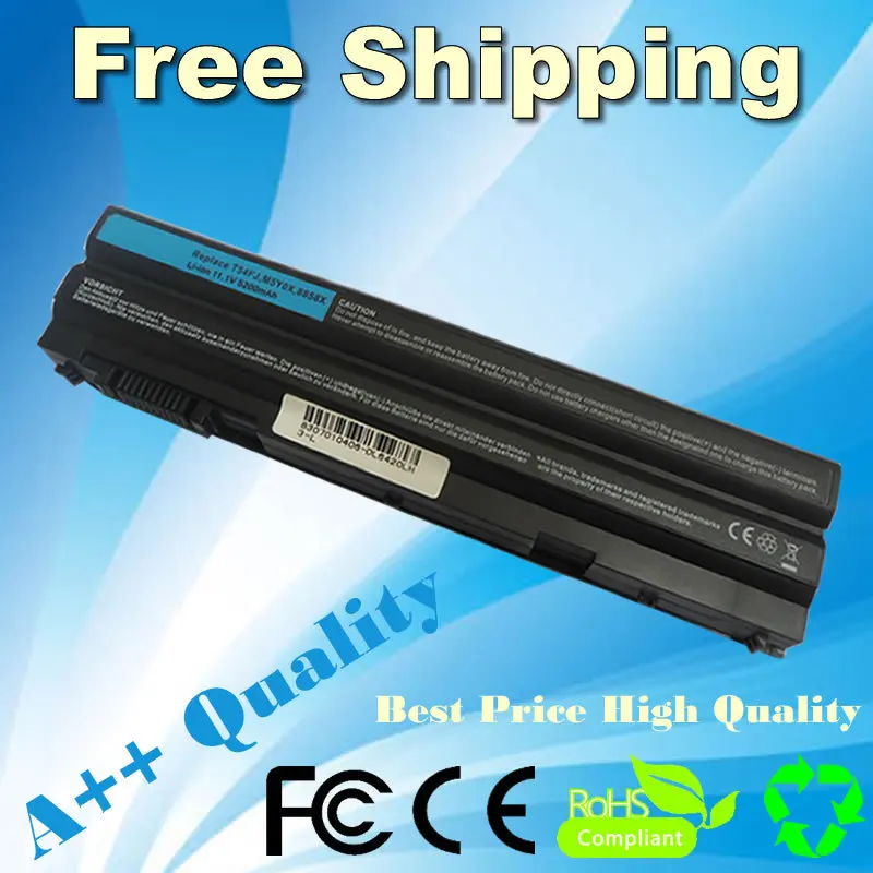 5200 мАч Аккумулятор Для Dell 04NW9 05G67C 312-1163 451-11694 8858X 8P3YX 911MD HCJWT KJ321 M5Y0X P8TC7 P9TJ0 PRRRF T54F3 T54FJ