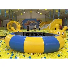 Надувные trampolin бассейна игрушки батут гимнастика, батут воды вышибала надувной батут водный парк
