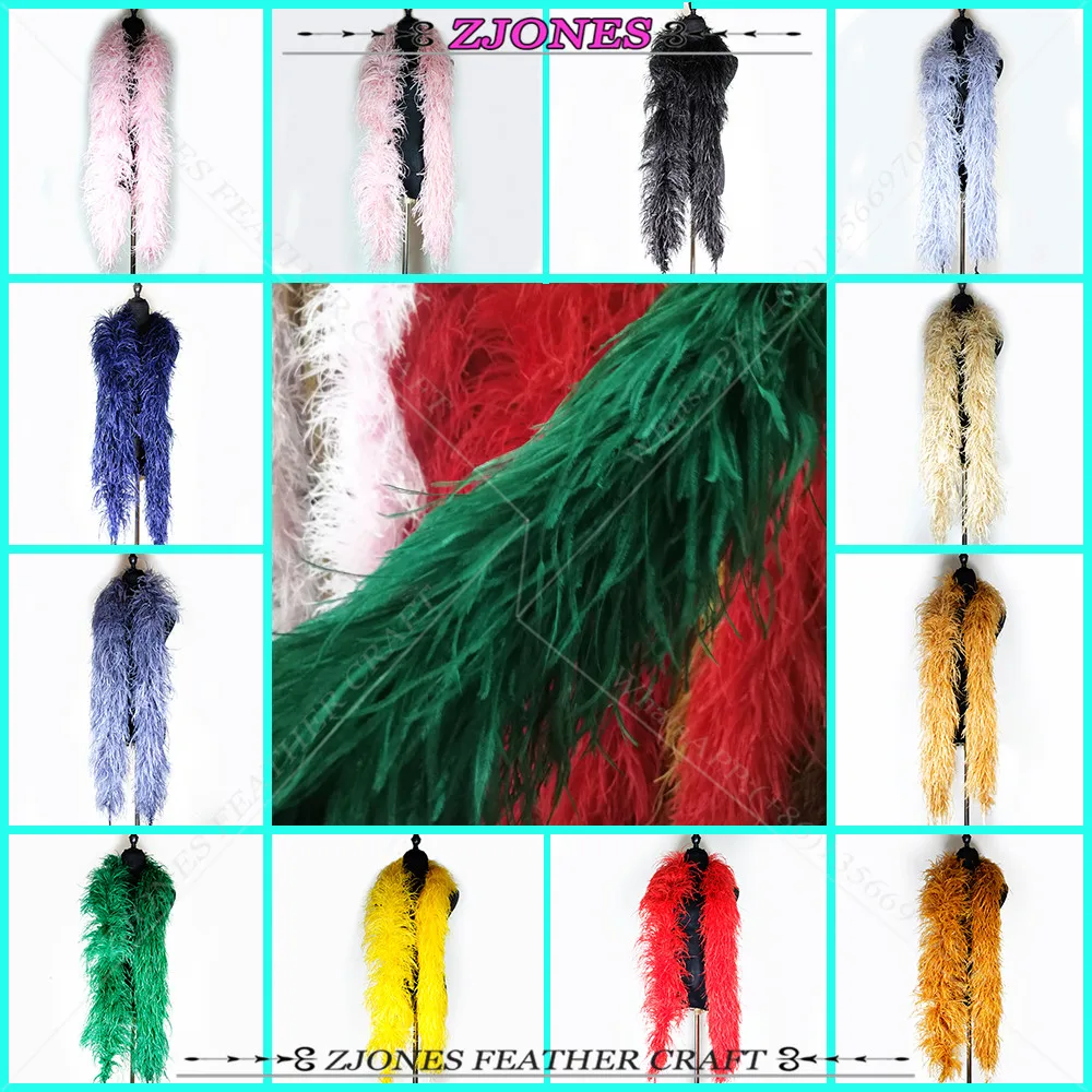 New Arrival! Thickened Ostrich Feather Boa Feather Fringe Costumes
