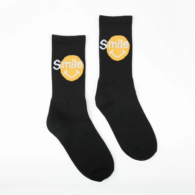 Хлопковые Повседневные носки Харадзюку в стиле хип-хоп с буквами, длинные носки для скейтборда, мужские уличные носки-башмачки, низкие хлопковые носки, мужские носки - Цвет: C1