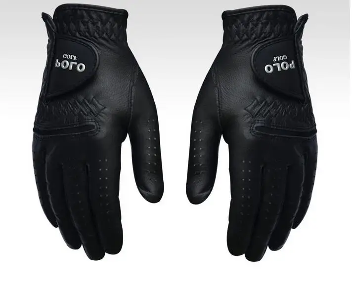 POLO Golf перчатки из овчины для левой и правой руки мужские перчатки из натуральной кожи противоскользящие мягкие дышащие спортивные перчатки аксессуары