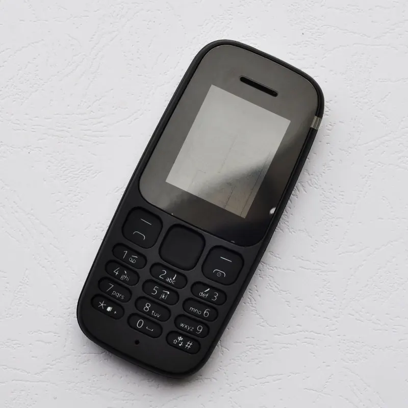 ZUGZUC пластиковый полный корпус для Nokia 105 полный корпус для мобильного телефона чехол+ клавиатура+ логотип