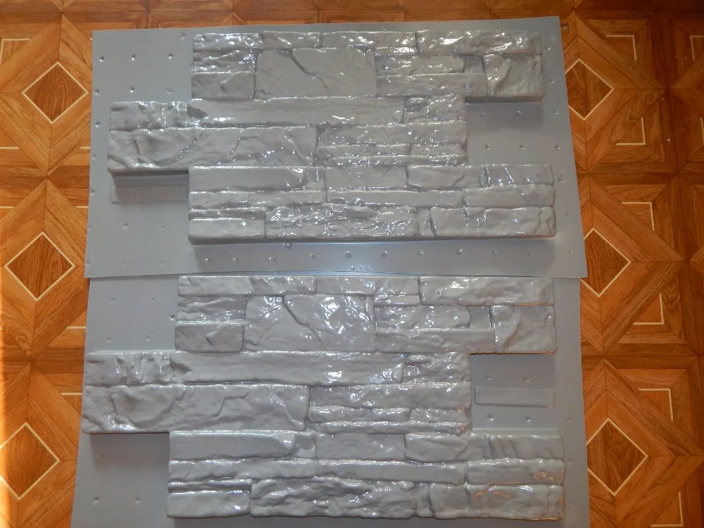 2 шт. пластиковые формы для искусственных стенок Цементная плитка вилка 3