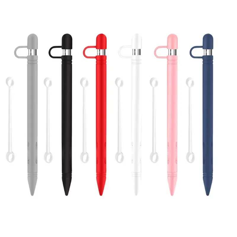 

Silicone Anti-lost Protective Case Shell Anti-scroll Skin Nib Cover / Cable Adapter Tether For Apple Pencil